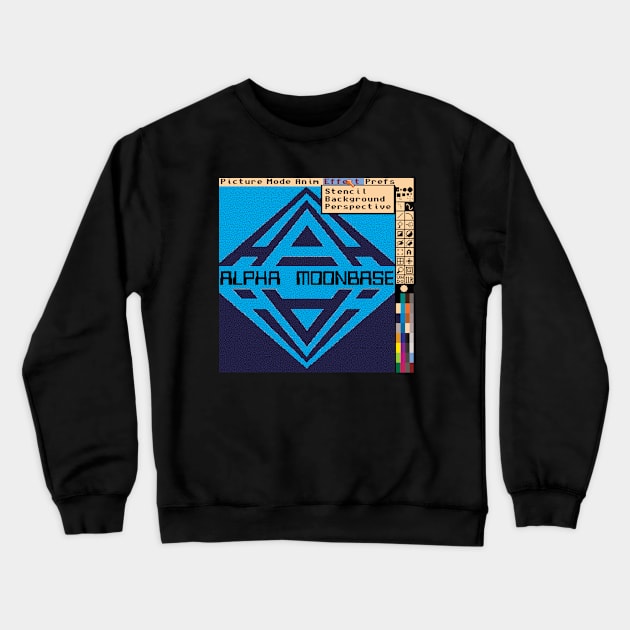 Amiga Deluxe Paint Crewneck Sweatshirt by haunteddata